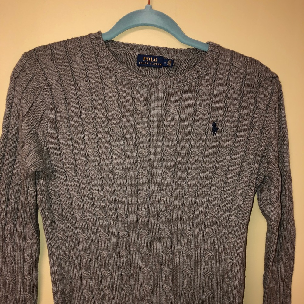 NWOT Polo Ralph Lauren Cable Knit Crew Sweater